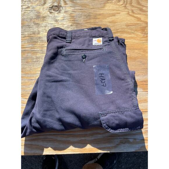 Carhartt Other - Carhartt Flame Resistant NFPA 2112 Navy Blue Cargo Men's Size 38x34 FR Work Y2K